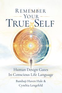 Book cover: 'Remember Your True Self' with a glowing circular mandala and a silhouetted person approaching it; subtitle and author names below.